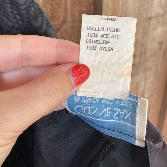 Gunne Sax By Jessica McClintock 80’s-90’s Halter Taffeta Green Bow Dress - Picture 13 of 16